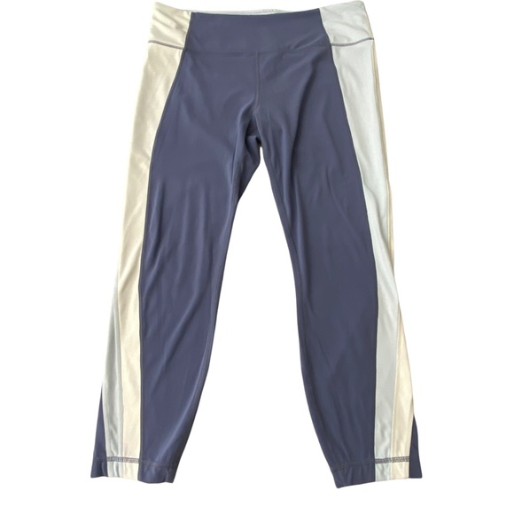 Athleta Womens Leggings Salutation Colorblock Asymmetrical Gray Ivory Size XL - Picture 14 of 14